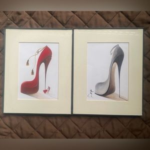Pair of stiletto prints